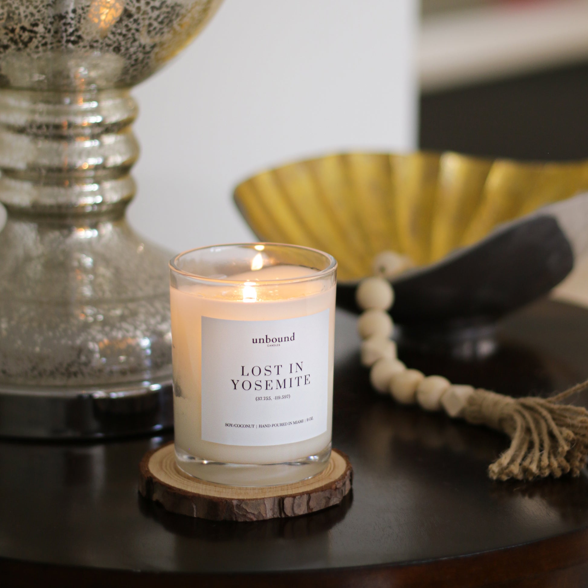 Unbound Candles - Lost in Yosemite - Product on display