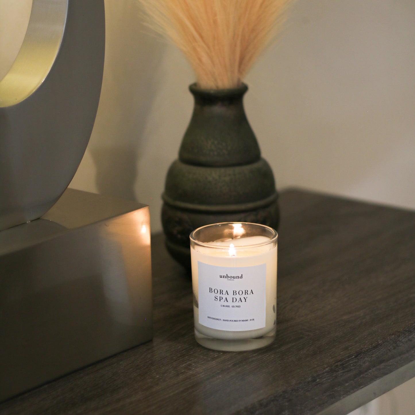 Unbound Candles - Bora Bora Spa Day - Candle on display